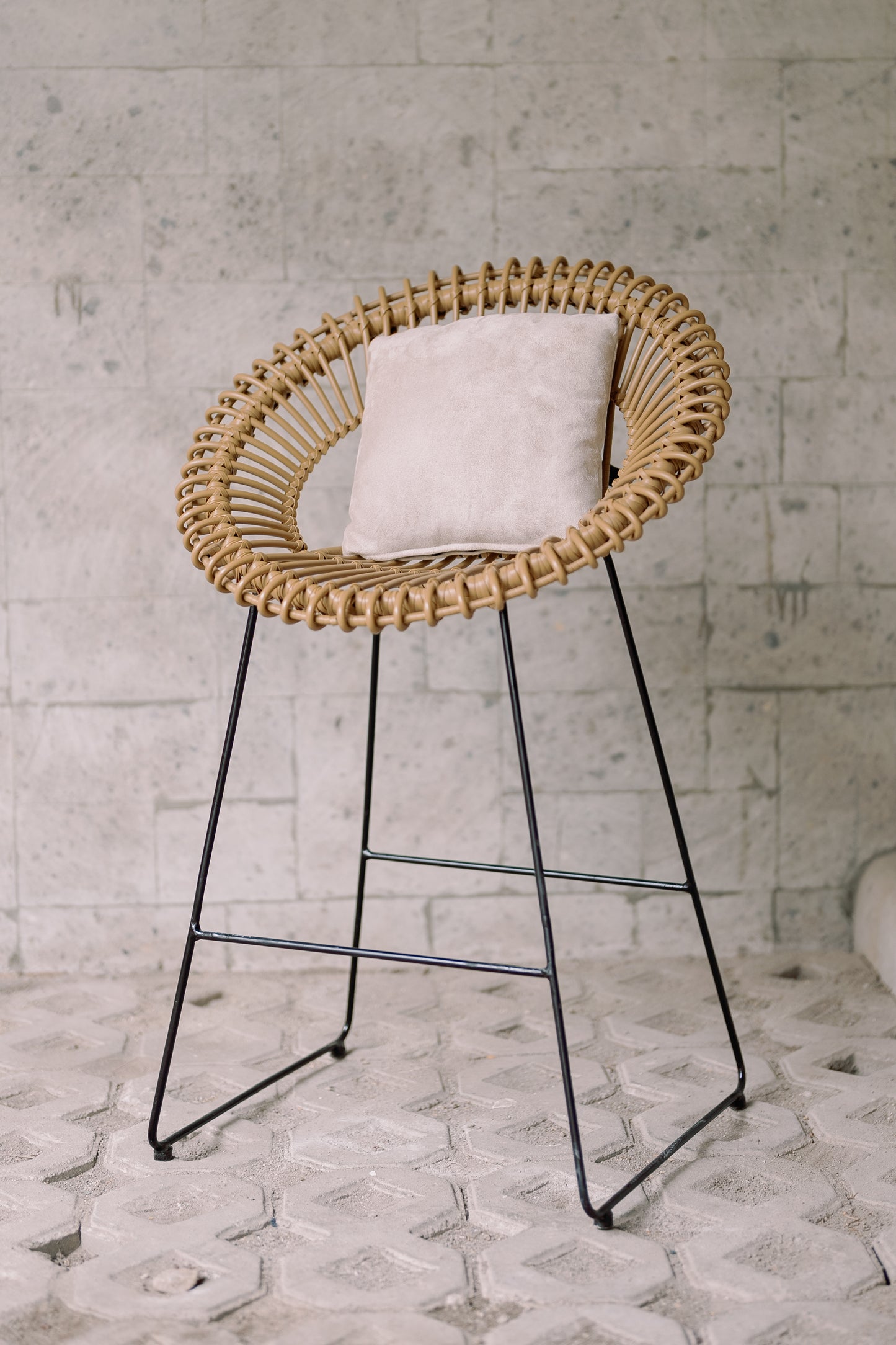 Rattan Barstool